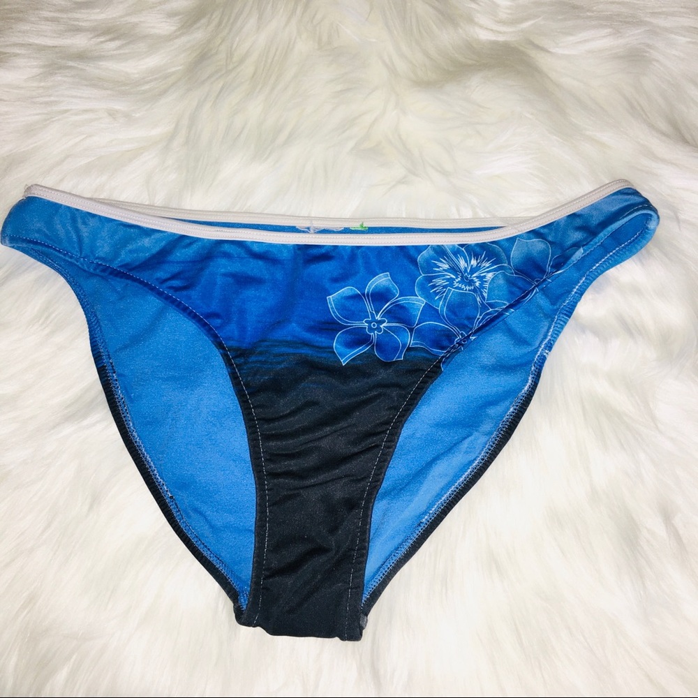 Swimsuit Blue Bikini Bottom, Medium